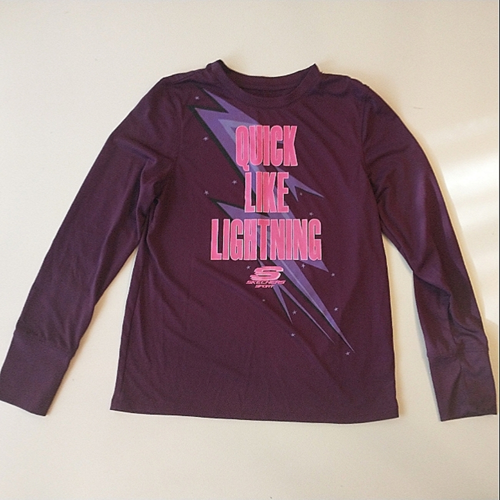 4/$20 Sketchers Long Sleeve Girls Large